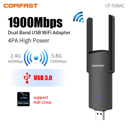 RTL8814AU 1900Mbps USB3.0 WiFi Adapter