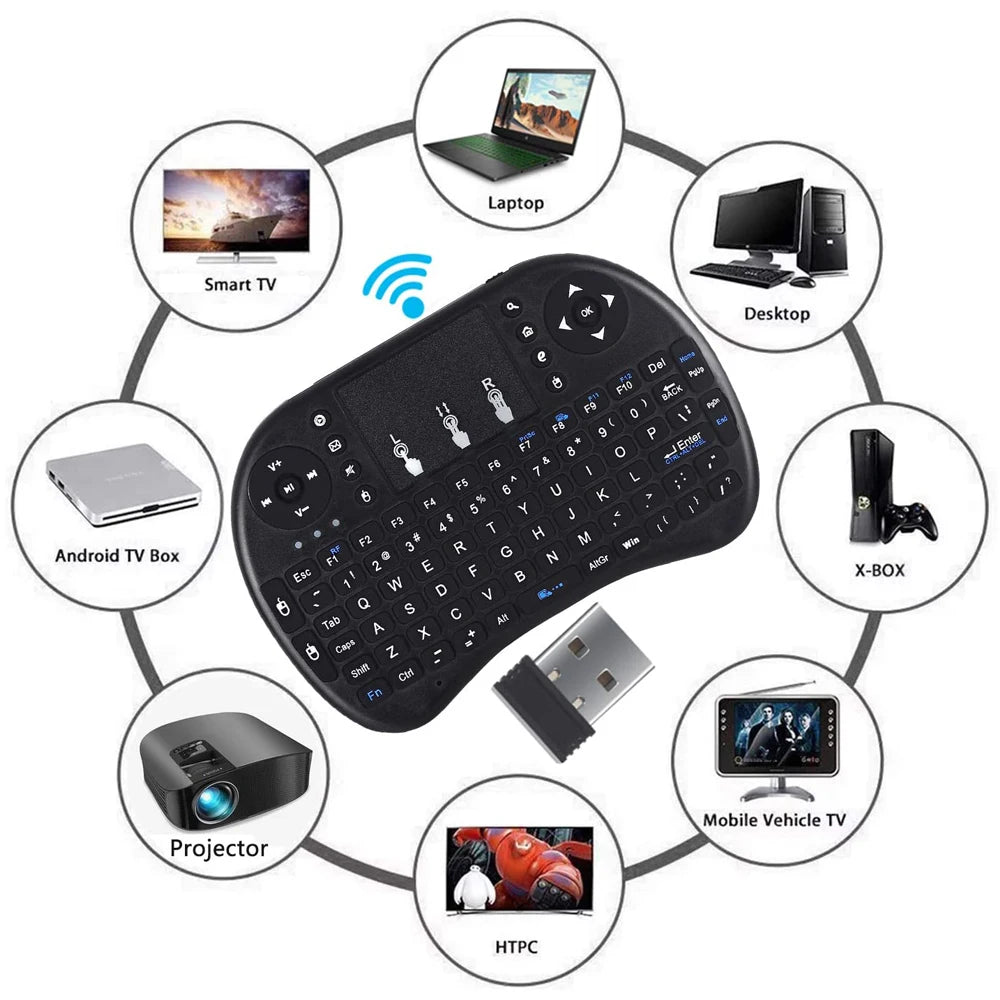 Wireless Mini Keyboard Touchpad For Raspberry Pi