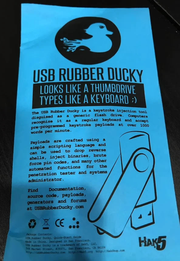 USB Rubber Ducky Development Module