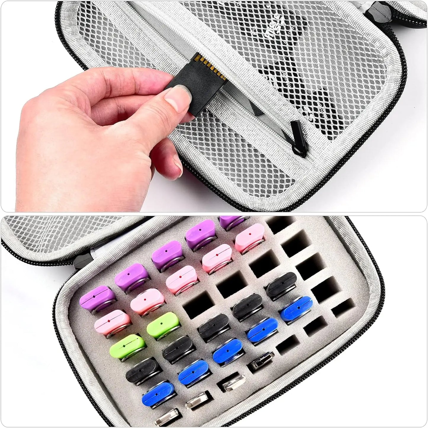 USB Flash Drive and Memory Card Storage Case