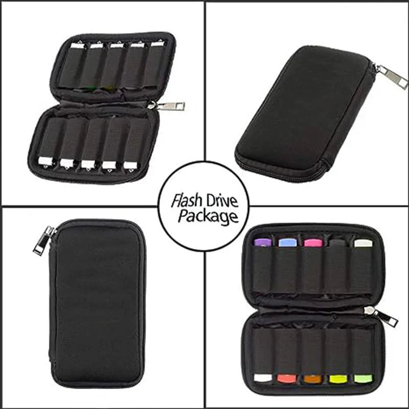 Portable Storage Pack for 10 USB Flash Drives