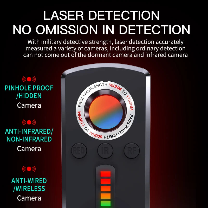 Professional Anti-Spy Hidden Camera Detector